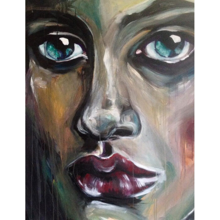 "Now i see you" Akryl på lærred 80 x 100