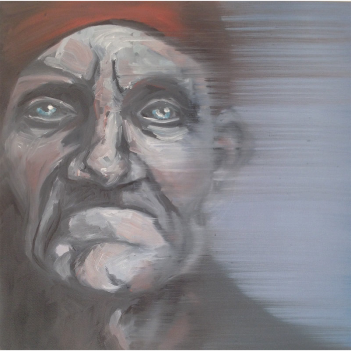 40 x 40 olie på lærred